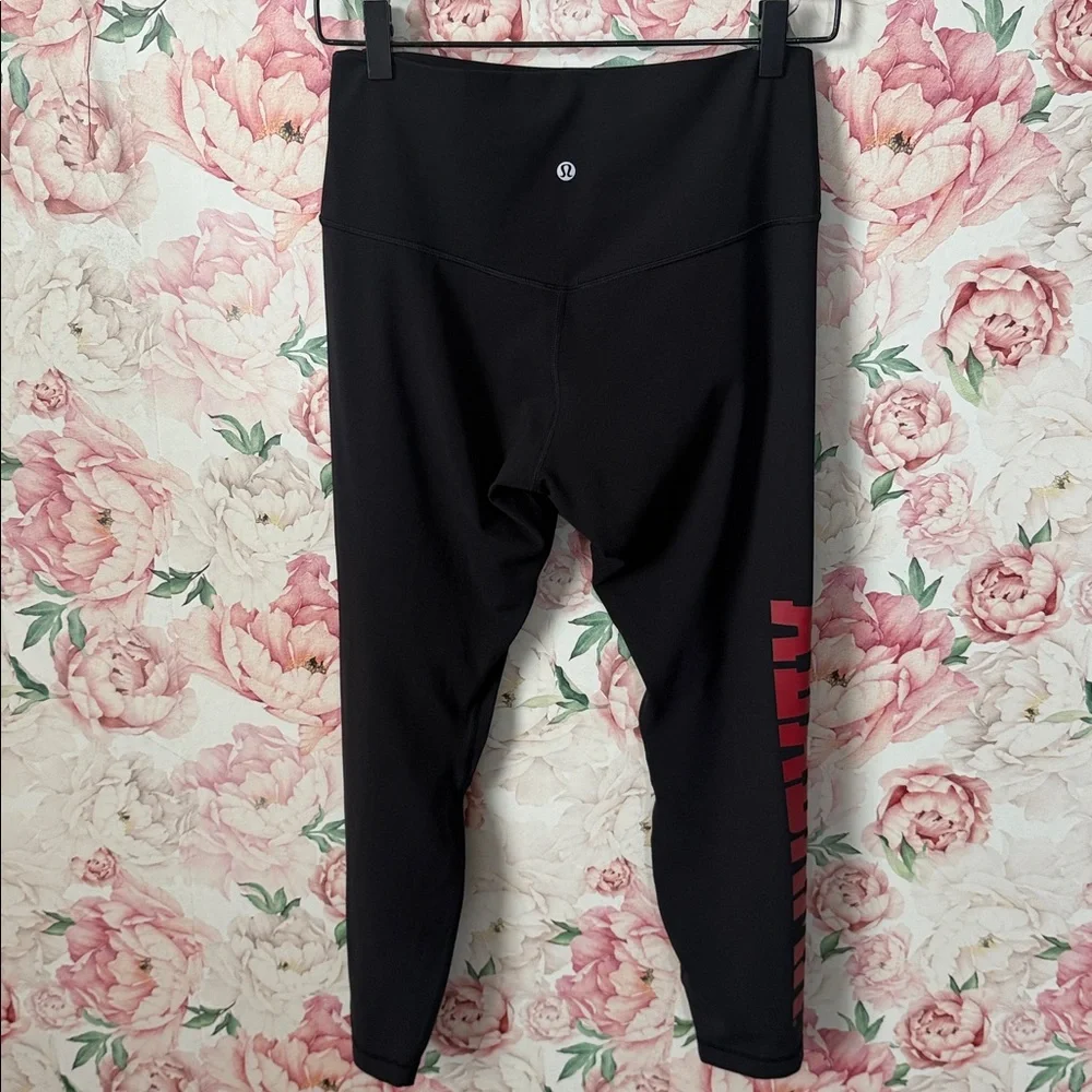 EUC Lululemon Align 25” Leggings ALABAMA CRIMSON TIDE size 10 - Picture 5 of 7